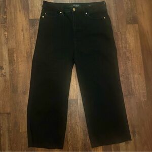 Judy Blue, black , wide crop, size 13/31, 24” inseam.